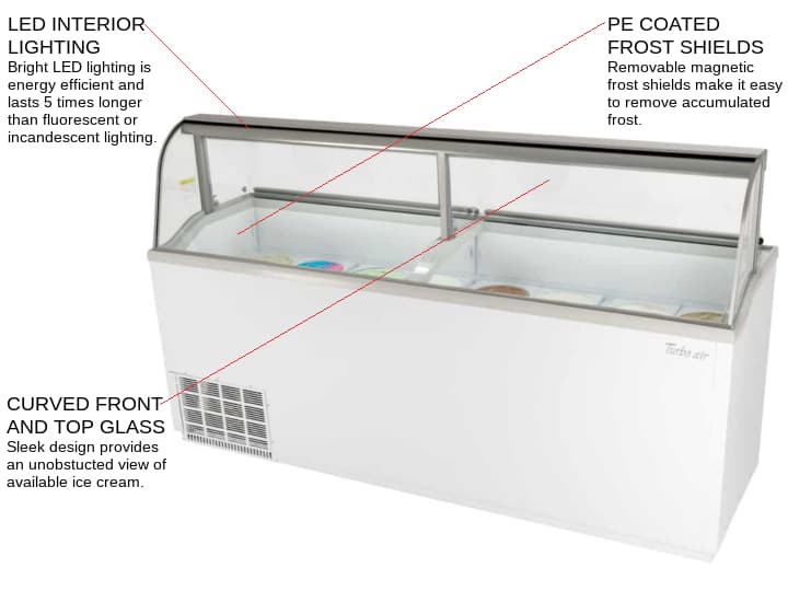 turbo air ice cream freezer