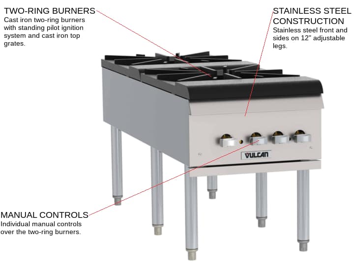 Vulcan VSP200F Stock Pot Range