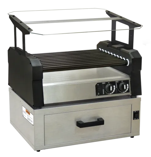 Gold Medal Products Gold Medal Products 8551-00-001 24.70'' Countertop Hot Dog Roller Grill with Controls,