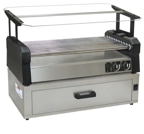 Gold Medal Products Gold Medal Products 8552-00-000 34.20'' Countertop Hot Dog Roller Grill with Controls,