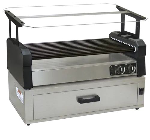 Gold Medal Products Gold Medal Products 8552-00-001 34.20'' Countertop Hot Dog Roller Grill with Controls,