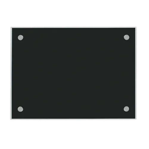 Aarco Aarco 6BKGB1824NT Glass Markerboard