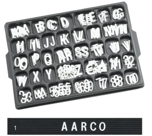 Aarco Aarco HF1.0 Letter Set