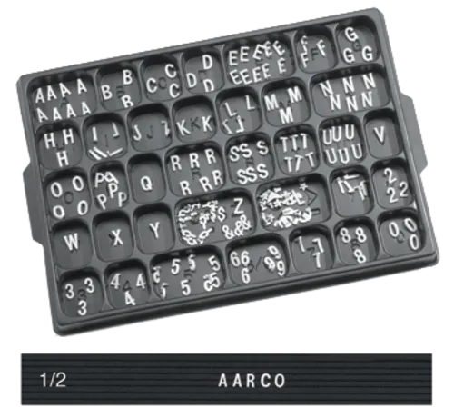 Aarco Aarco HFD.50 Letter Set