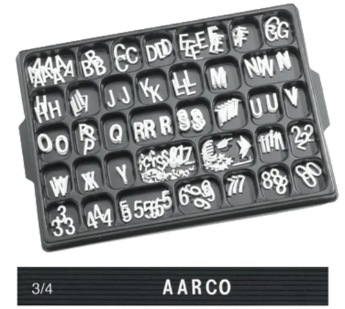 Aarco Aarco HFD.75 Letter Set