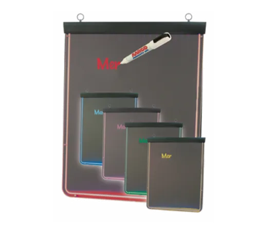 Aarco Aarco LF-1 Ultra Lite Lighted Write-on Markerboard