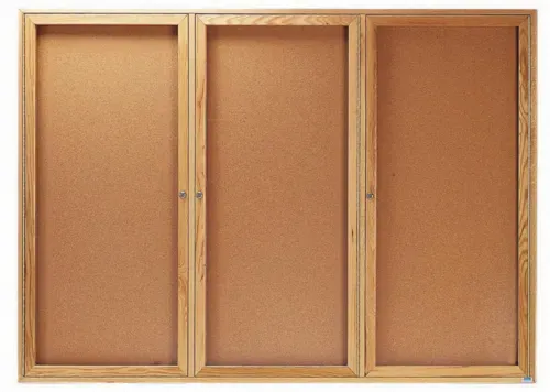 Aarco Aarco OBC4872-3R Red Oak Bulletin Board