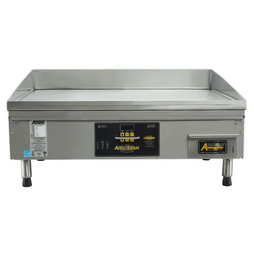 AccuTemp EGF2403A4850-T1 Accu-Steam™ 48.25'' Countertop Electric Griddle with Digital Controls, 240 Volts