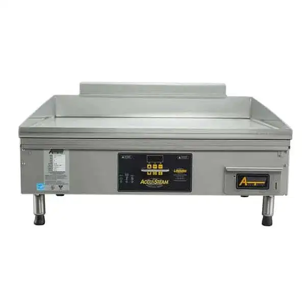 AccuTemp GGF1201A2450-T1 Accu-Steam™ 24.25'' Countertop Gas Griddle with Digital Controls - 42,300 BTU