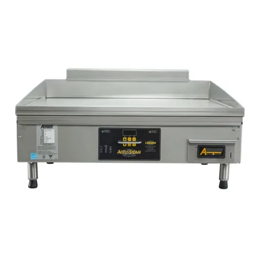 AccuTemp PGF1201A3650-T1 Accu-Steam™ 36.3'' Countertop Gas Griddle with Digital Controls - 65,000 BTU