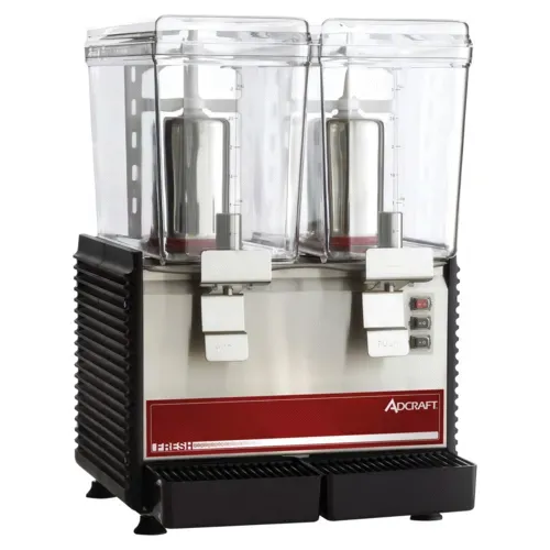 Admiral Craft Admiral Craft ADC2BRDD Refrigerated Drink Dispenser (2) 3-gallon bowls