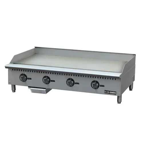 Admiral Craft Admiral Craft BDCTG-48T Black Diamond 48'' Countertop Gas Griddle with Thermostatic Controls - 120,000 BTU