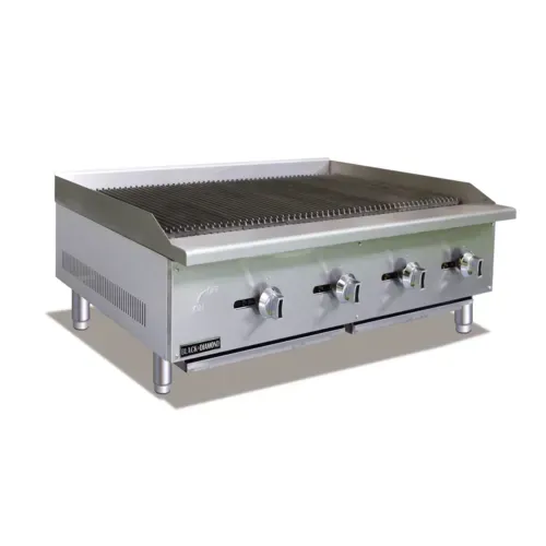 Admiral Craft Admiral Craft BDECTC-48/NG 48" Gas Countertop Standard Duty Radiant Charbroiler with Manual Control - 120,000 BTU