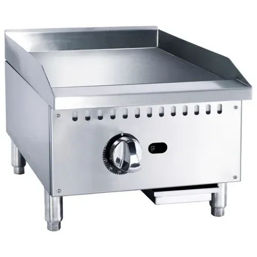 Admiral Craft Admiral Craft BDECTG-16/NG Black Diamond 16'' Countertop Gas Griddle with Manual Controls - 30,000 BTU