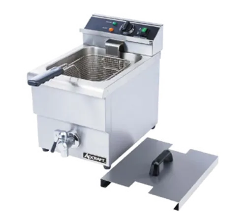 1 Basket Electric Deep Fryer Cooker Stainless Steel Countertop