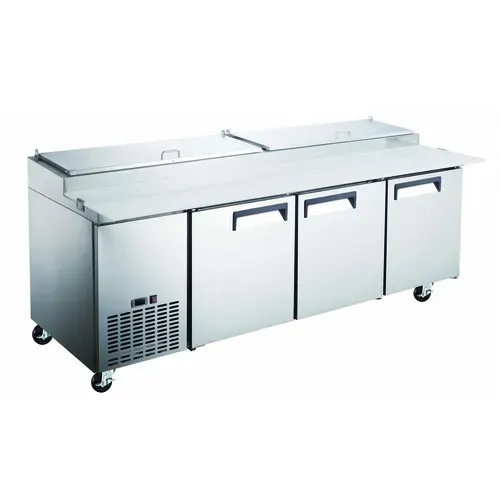 Admiral Craft Admiral Craft GRPZ-3D 92'' 3 Door Counter Height Refrigerated Pizza Prep Table