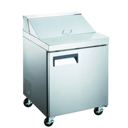 Admiral Craft Admiral Craft GRSL-1D 27.5'' 1 Door Counter Height Refrigerated Sandwich / Salad Prep Table with Standard Top