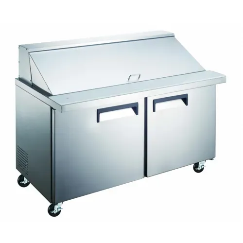 Admiral Craft Admiral Craft GRSLM-2D 47'' 2 Door Counter Height Mega Top Refrigerated Sandwich / Salad Prep Table