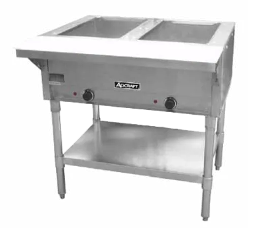Admiral Craft Admiral Craft ST-120/2 (2) Deep Open Wells Electric Hot Food Serving Counter with Infinite Controls, 120 Volts