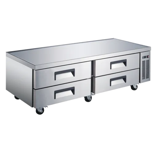 Admiral Craft Admiral Craft USCB-72 U-STAR 72" 4 Drawer Refrigerated Chef Base with Marine Edge Top - 115 Volts