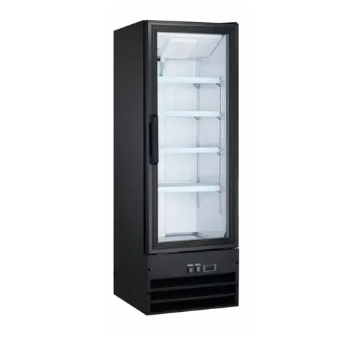 Admiral Craft Admiral Craft USRFS-1D/22 21.63'' Black 1 Section Swing Refrigerated Glass Door Merchandiser