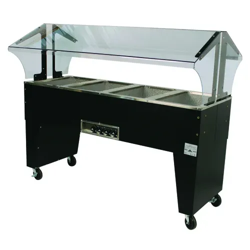 Advance Tabco B4-240-B Electric Hot Food Steam Table with (4) 12" x 20" Hot Food Wells and Infinite Controls, 208-240 Volts