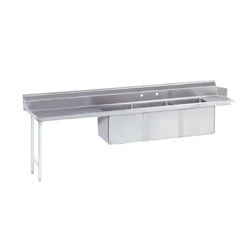 Advance Tabco DTC-3-1620-96L Dishtable with 3-compartment
