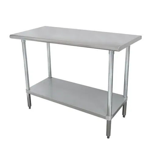 Advance Tabco ELAG-245-X Work Table, 16 Gauge Stainless Steel Top with Galvanized Steel Undershelf and without Backsplash - 60"W x 24"D