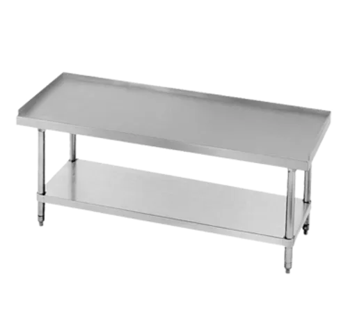 Advance Tabco ES-LS-305-X Mixer/Slicer Equipment Stand, 16 Gauge Type 304 Stainess Steel Top with Undershelf and 1"H Up-Turn on Sides & Rear - 60"W x 25"H x 30"D