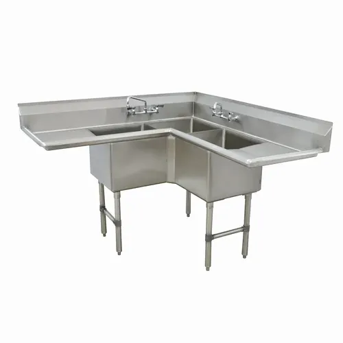 Advance Tabco FC-K6-18D-X Fabricated NSF Corner Sink