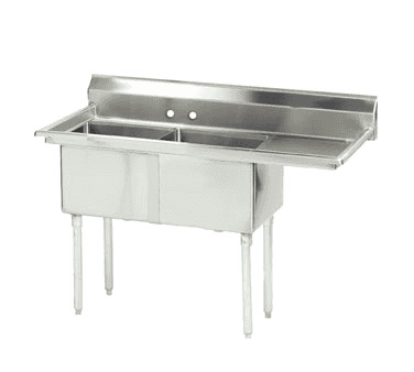 Advance Tabco FE-2-1620-18R-X Lite" Series Fabricated NSF Sink Advance Tabco FE-2-1620-18R-X Lite" Series Fabricated NSF Sink