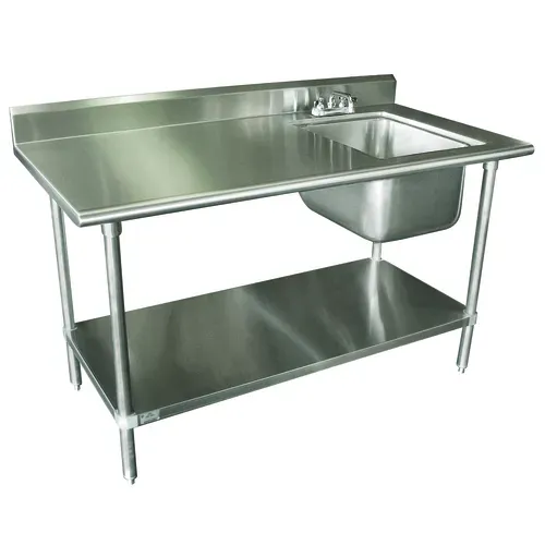 Advance Tabco KMS-11B-304R Work Table With Prep Sink