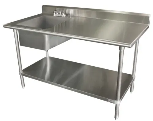Advance Tabco Advance Tabco KSLAG-11B-304L-X Special Value Work Table With Prep Sink