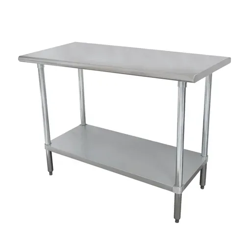 Advance Tabco MSLAG-366-X Work Table, 16 Gauge Stainless Steel Top with Stainless Steel Undershelf and without Backsplash - 72"W x 36"D