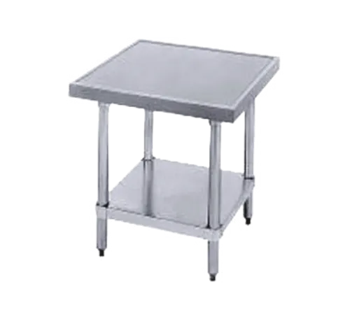 Advance Tabco MT-GL-300 Mixer/Slicer Equipment Stand, 14 Gauge Type 304 Stainess Steel Top with Undershelf and without Backsplash - 30"W x 24"H x 30"D