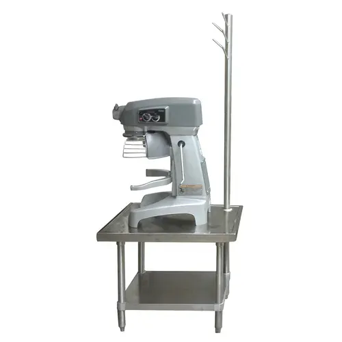 Advance Tabco MX-GL-363 Mixer/Slicer Equipment Stand, 14 Gauge Type 304 Stainess Steel Top with Undershelf and without Backsplash - 36"W x 24"H x 36"D