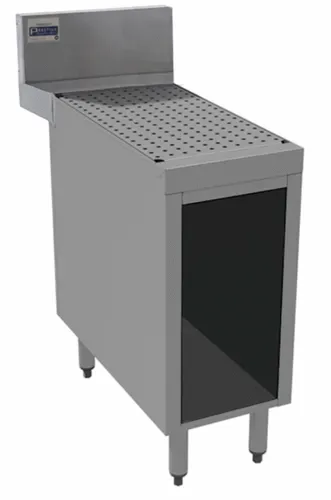 Advance Tabco PRSCO-24-12 Underbar Drainboard, 12"W x 30"D x 36"H - Open Front Cabinet Base
