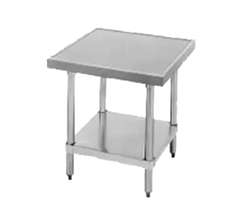 Advance Tabco SAG-MT-302 Mixer/Slicer Equipment Stand, 18 Gauge Type 430 Stainess Steel Top with Undershelf and without Backsplash - 24"W x 24"H x 30"D
