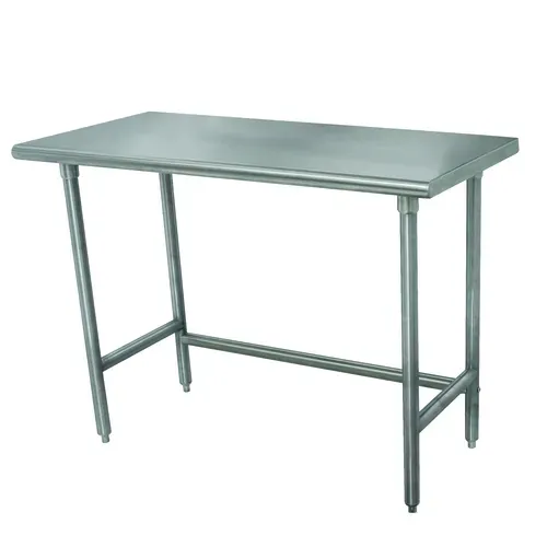 Advance Tabco TELAG-363-X Work Table, 16 Gauge Stainless Steel Top with Open Base and without Backsplash - 36"W x 36"D