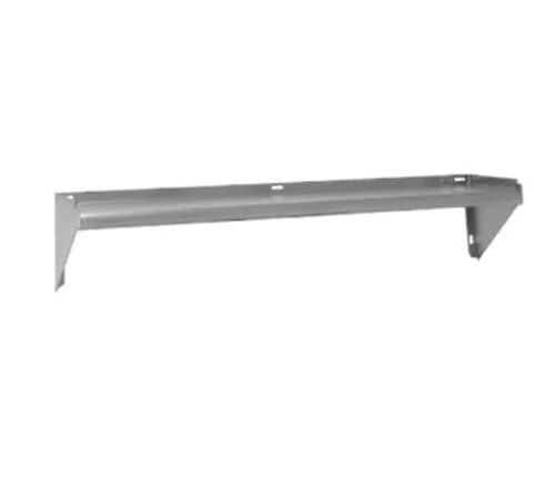 Advance Tabco WS-15-72-X NSF 18 Gauge Type 430 Stainless Steel Solid Wall-Mounted Shelf - 72.00"W x 15"D