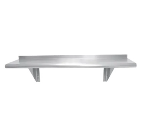 Advance Tabco WS-18-24-16 NSF 16 Gauge Type 304 Stainless Steel Solid Wall-Mounted Shelf - 24"W x 18"D
