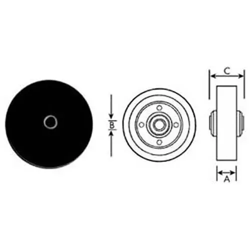 AllPoints Foodservice Parts & Supplies AllPoints 1201061 Wheel