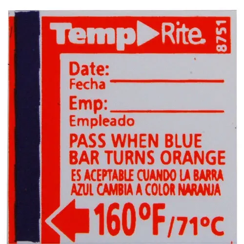 AllPoints Foodservice Parts & Supplies AllPoints 1381259 Taylor® Dishwasher Temperature Label