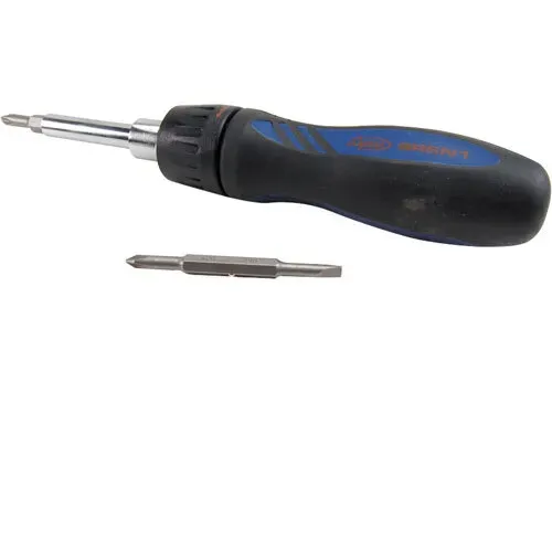 AllPoints Foodservice Parts & Supplies 1421559 6 in 1 Ratchet Screwdriver