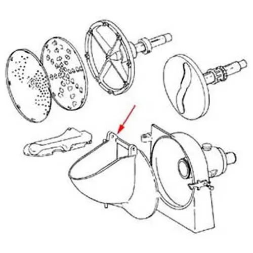 AllPoints Foodservice Parts & Supplies AllPoints 2051077 Vegetable Slicer Replacement Door