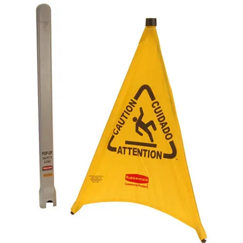 AllPoints Foodservice Parts & Supplies AllPoints 2621148 Rubbermaid® Pop-Up Safety Cone