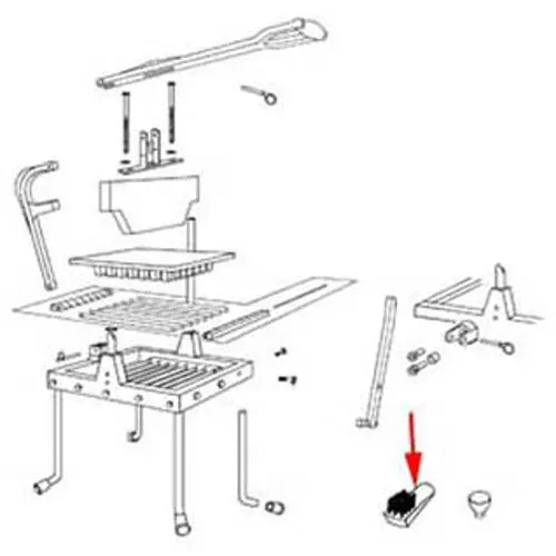 AllPoints Foodservice Parts & Supplies 321814 Lettuce Cutter Brush