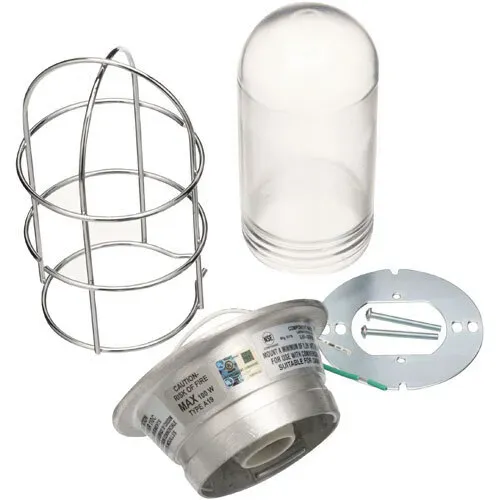 AllPoints Foodservice Parts & Supplies AllPoints 381320 Vaporproof Lighting Fixture with Wire Guard