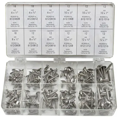 AllPoints Foodservice Parts & Supplies 851357 Short Length Sheet Metal Screw Kit