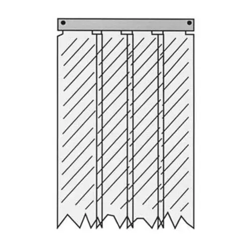 AllPoints Foodservice Parts & Supplies 28-1464 (401SA6065184) Kason® Easimounts Strip Curtain